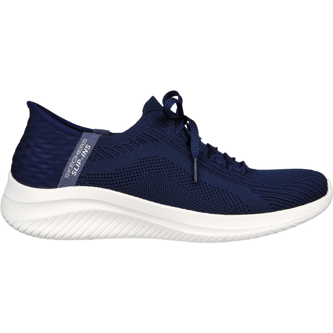 Women's Wide Fit Skechers 149710 Slip-ins Ultra Flex 3.0 Brilliant Path Trainers - Navy in Navy - Image 2