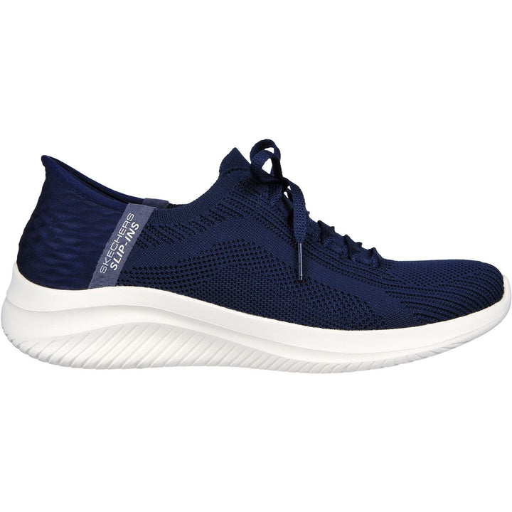 Women's Wide Fit Skechers 149710 Slip-ins Ultra Flex 3.0 Brilliant Path Trainers - Navy in Navy - Image 1