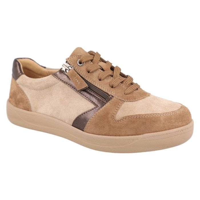 Women's Wide Fit DB Cedar Shoes in Beige - Image 1