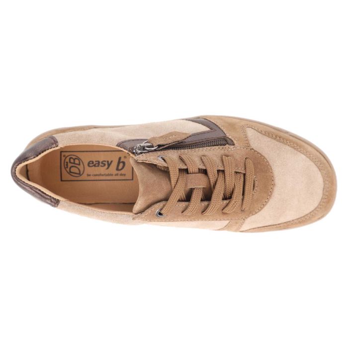 Women's Wide Fit DB Cedar Shoes in Beige - Image 1