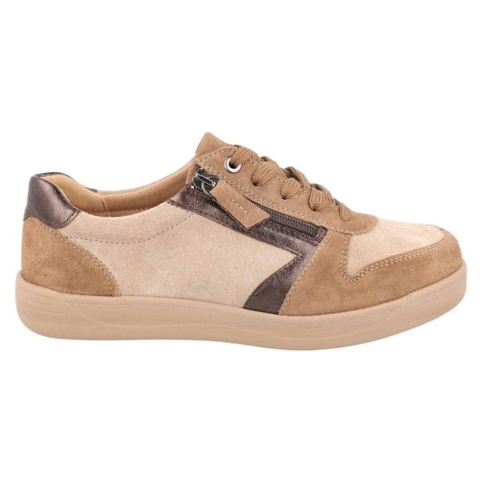 Women's Wide Fit DB Cedar Shoes in Beige - Image 1