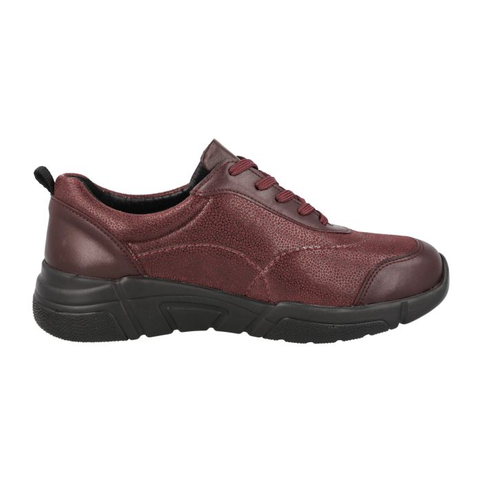 Women's Wide Fit DB Culver Shoes in Black Lea / Stretch - Image 1