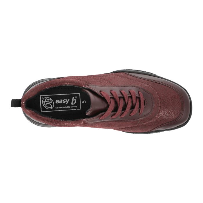 Women's Wide Fit DB Culver Shoes in Black Lea / Stretch - Image 17