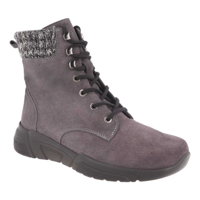 Women's Wide Fit DB Acre Boots in Black Suede - Image 15
