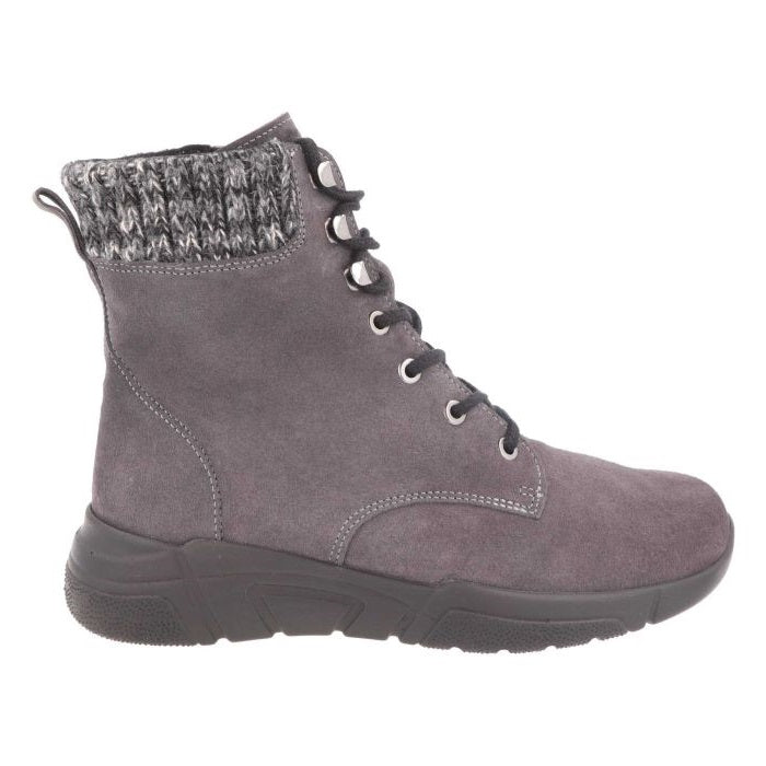 Women's Wide Fit DB Acre Boots in Black Suede - Image 13