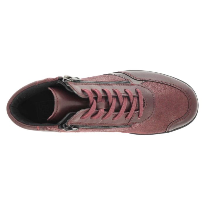 Women's Wide Fit DB Nova Boots in Black Leather / Patent / Stretch - Image 1