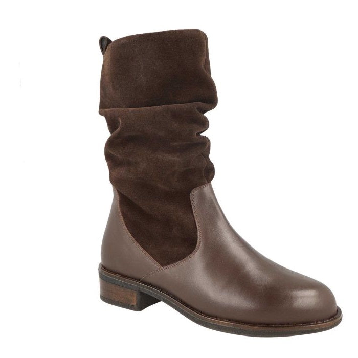 Women's Wide Fit DB Hornbeam Boots in Black Leather / Suede - Image 1