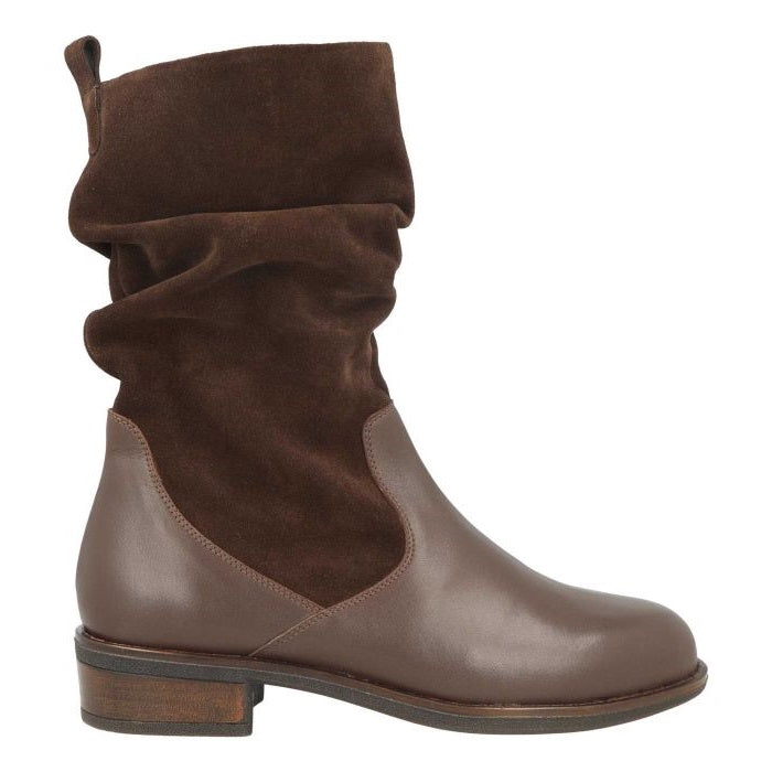 Women's Wide Fit DB Hornbeam Boots in Black Leather / Suede - Image 1