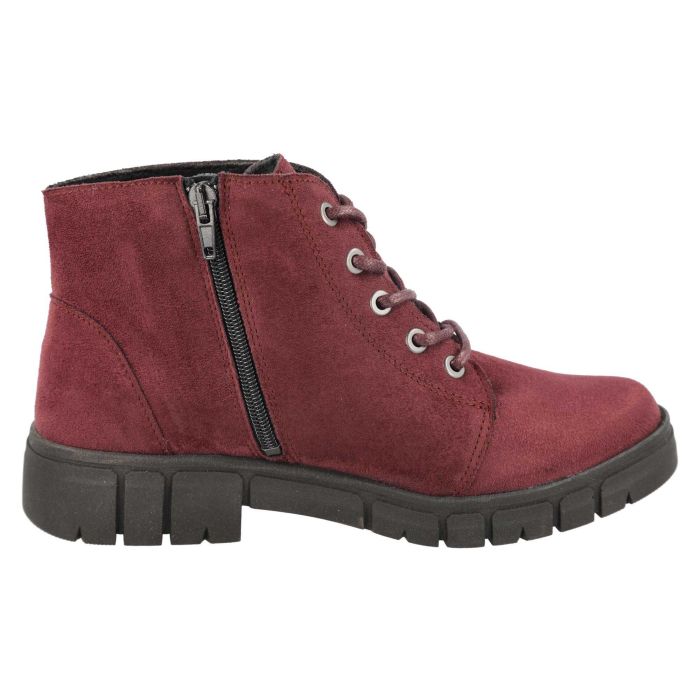 Women's Wide Fit DB Poplar Boots in Black Suedette - Image 14