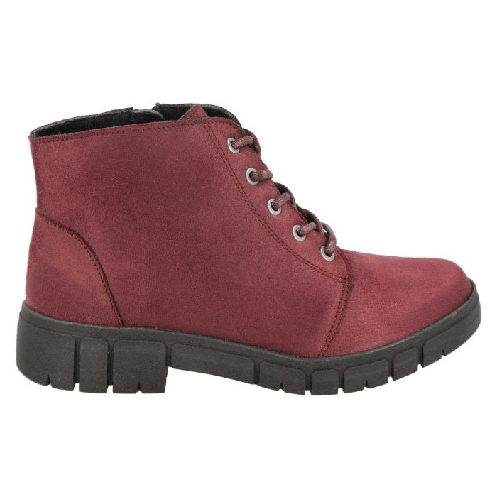 Women's Wide Fit DB Poplar Boots in Black Suedette - Image 12
