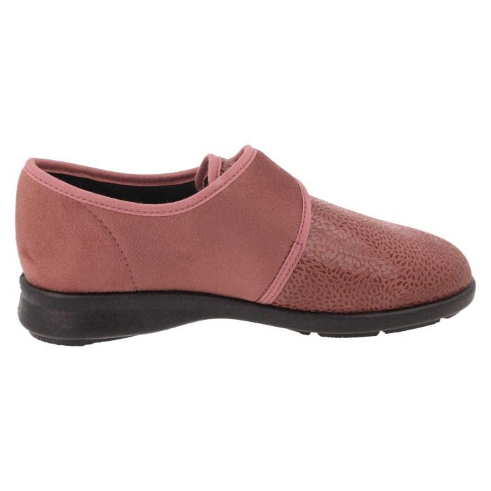Women's Wide Fit DB Vanilla Shoes/Slipper in Black Stretch Textile - Image 18