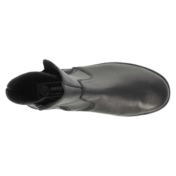 Women's Wide Fit DB Delphine Boots in Black Leather - Image 1
