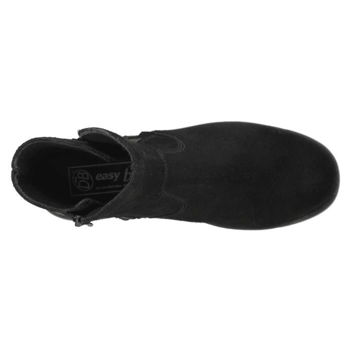 Women's Wide Fit DB Delphine Boots in Black Leather - Image 10