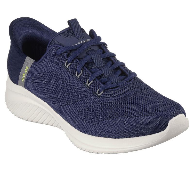 Men's Wide Fit Skechers 232458 Slip-ins Ultra Flex 3.0 New Arc Trainers in Navy - Image 3