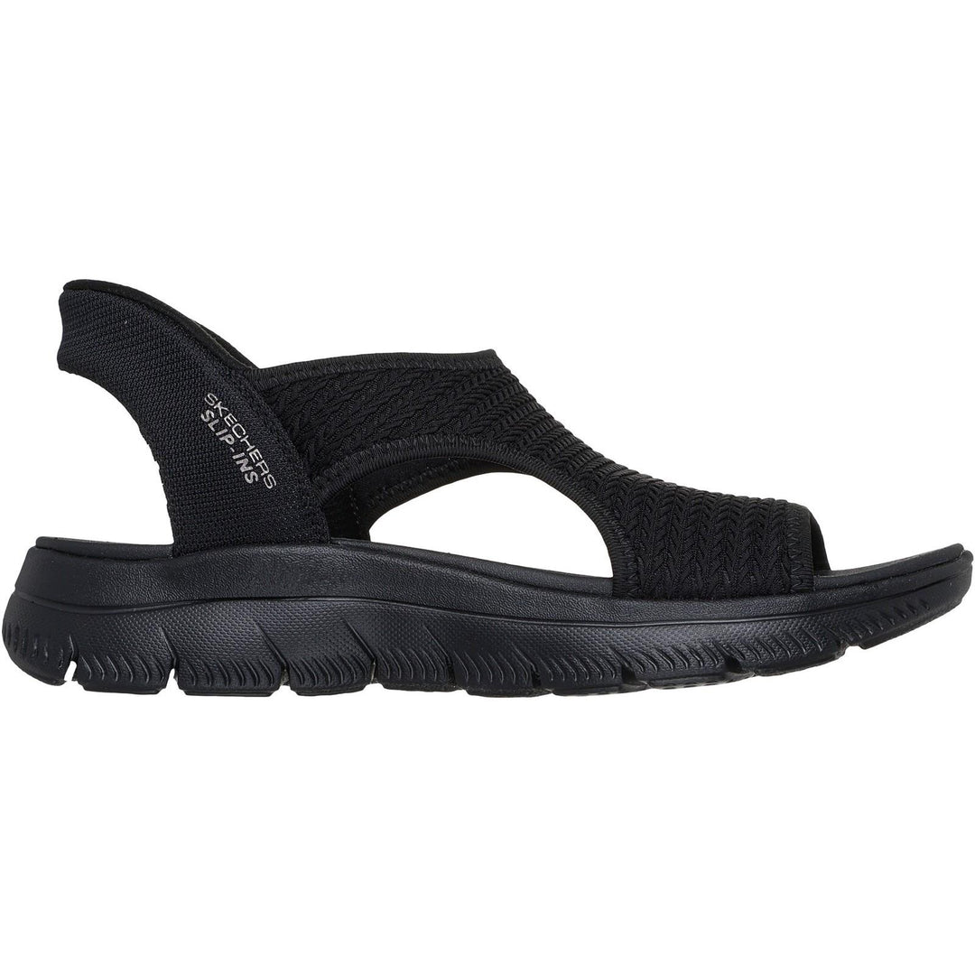 Women's Wide Fit Skechers 119519 Slip-ins Summits Sweetly Evolved Sandals in Black - Image 2