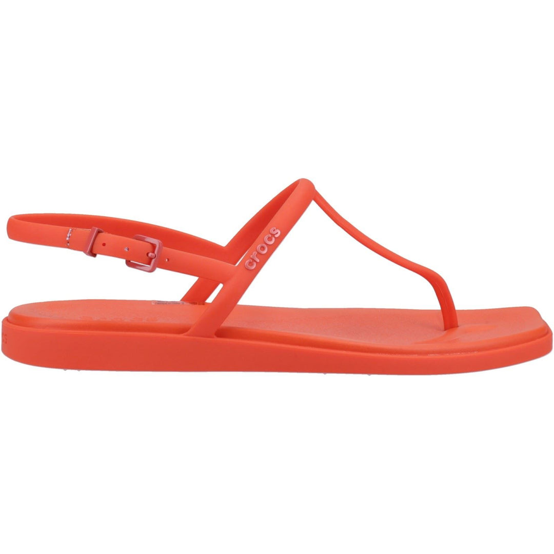 Women's Crocs 209793 Miami Thong Flip Sandals in Black - Image 22