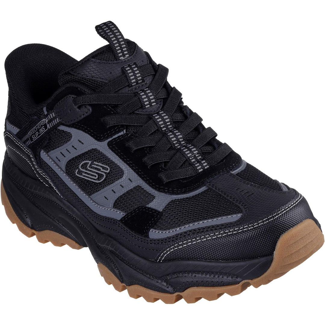 Men's Wide Fit Skechers 237744 Slip-ins Vigor At Trainers in Black - Image 3