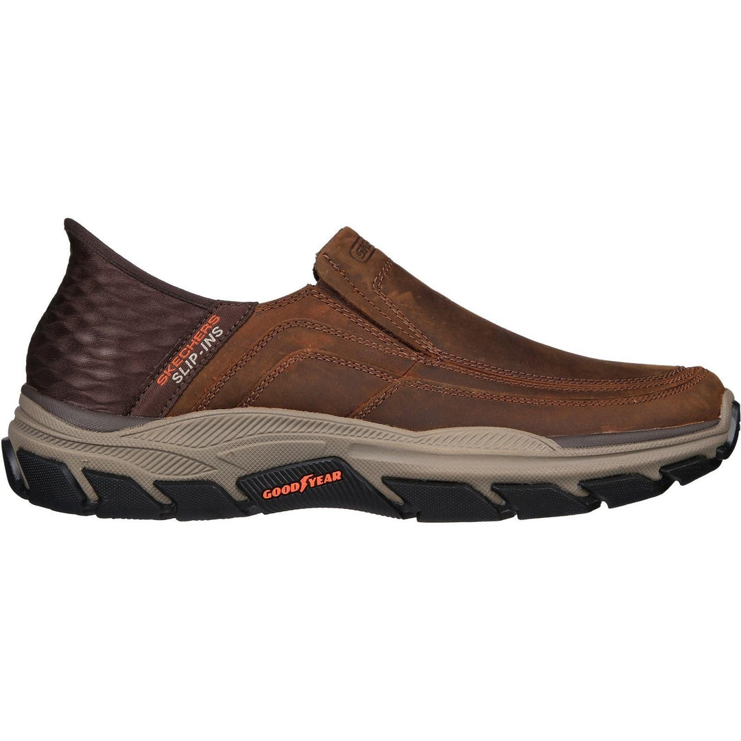Men's Relaxed Fit Skechers 204810 Slip-ins Respected Elgin Trainers - EXCLUSIVE in Brown - Image 2