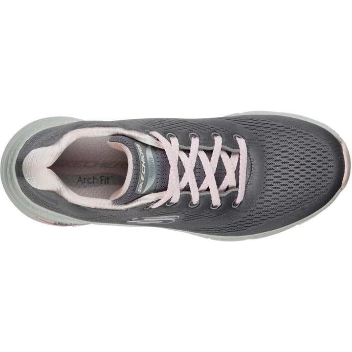Women's Wide Fit Skechers 149057 Unny Outlook Sports Trainers - Grey/Pink in Grey/Pink - Image 1