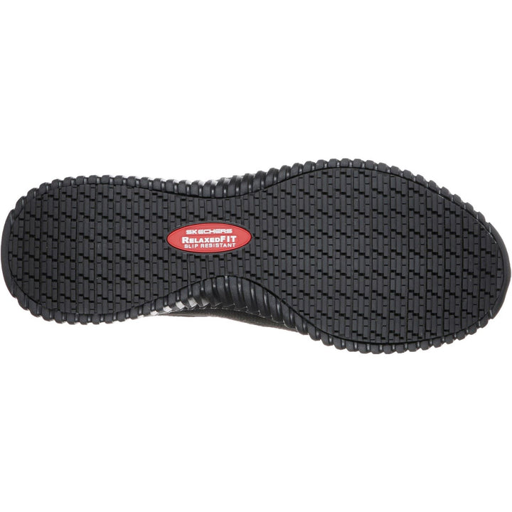Men's Wide Fit Skechers 77501EC Cessnock Colleton Slip Resistant Trainers in Black - Image 1