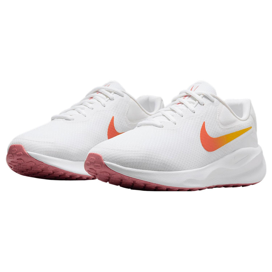 Women's Wide Fit Nike FZ6829-100 Revolution 7 Running Trainers in White/Magic - Image 4