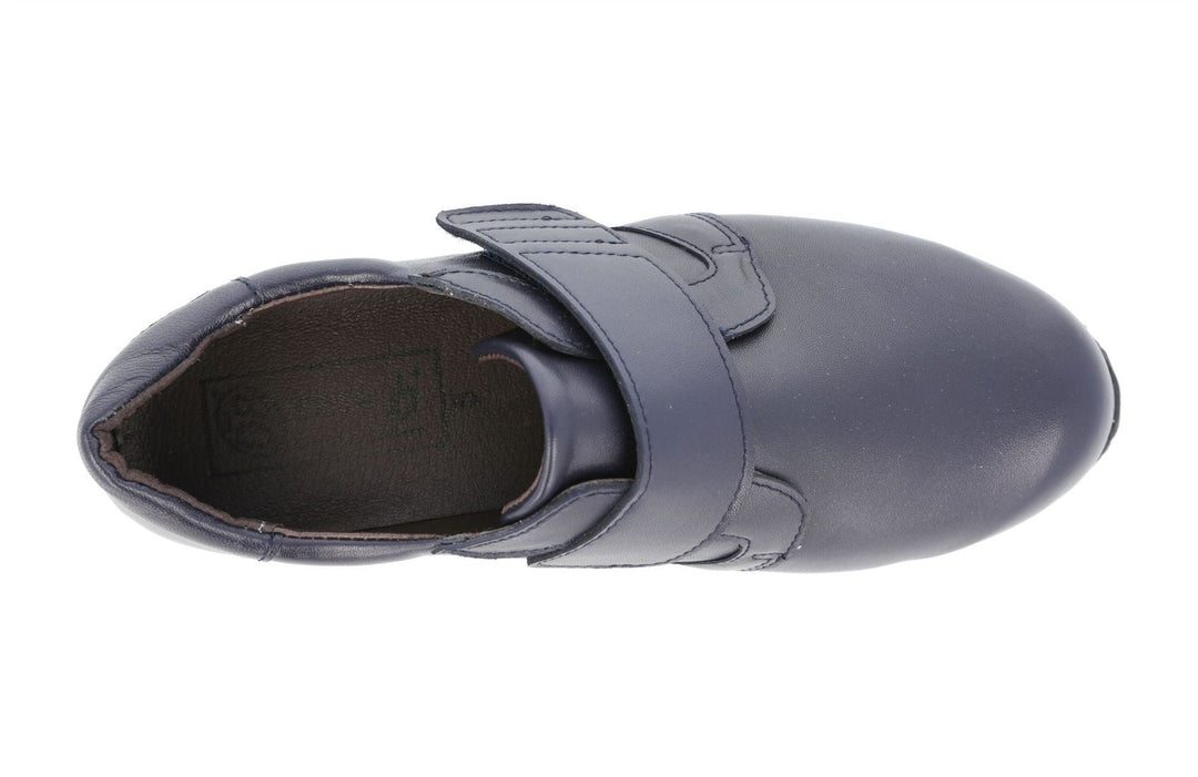Women's Wide Fit DB Rail Shoes in Black Stretch Leather - Image 10