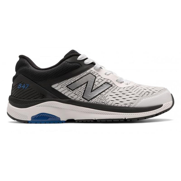 Men's Wide Fit New Balance MW847LW4 Walking/Running Trainers in Arctic Fox/Black - Image 1