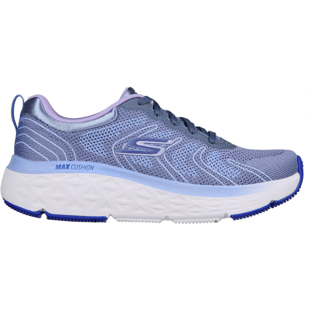 Women's Wide Fit Skechers 129120 Max Cushioning Delta Trainers - Blue/Lavender in Blue/Lavender - Image 2