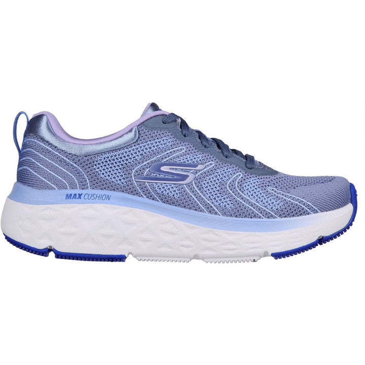 Women's Wide Fit Skechers 129120 Max Cushioning Delta Trainers - Blue/Lavender in Blue/Lavender - Image 1