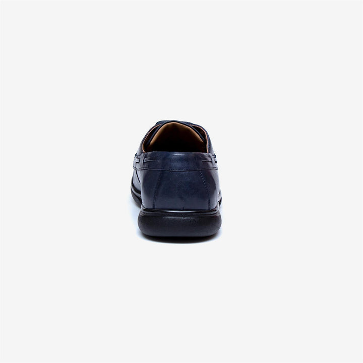 Mens Wide Fit Tredd Well Dean Shoes Navy Boat Shoes in Navy - Image 1