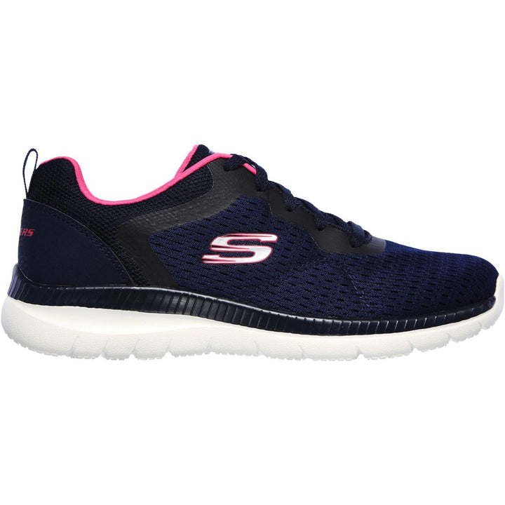 Women's Wide Fit Skechers 12607 Bountiful Quick Path Trainers in Black - Image 1