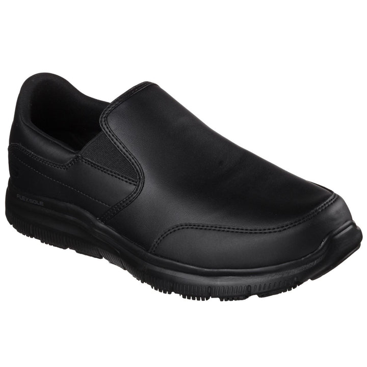 Men's Wide Fit Skechers 77071WEC Bronwood Slip Resistant Trainers in Black - Image 1