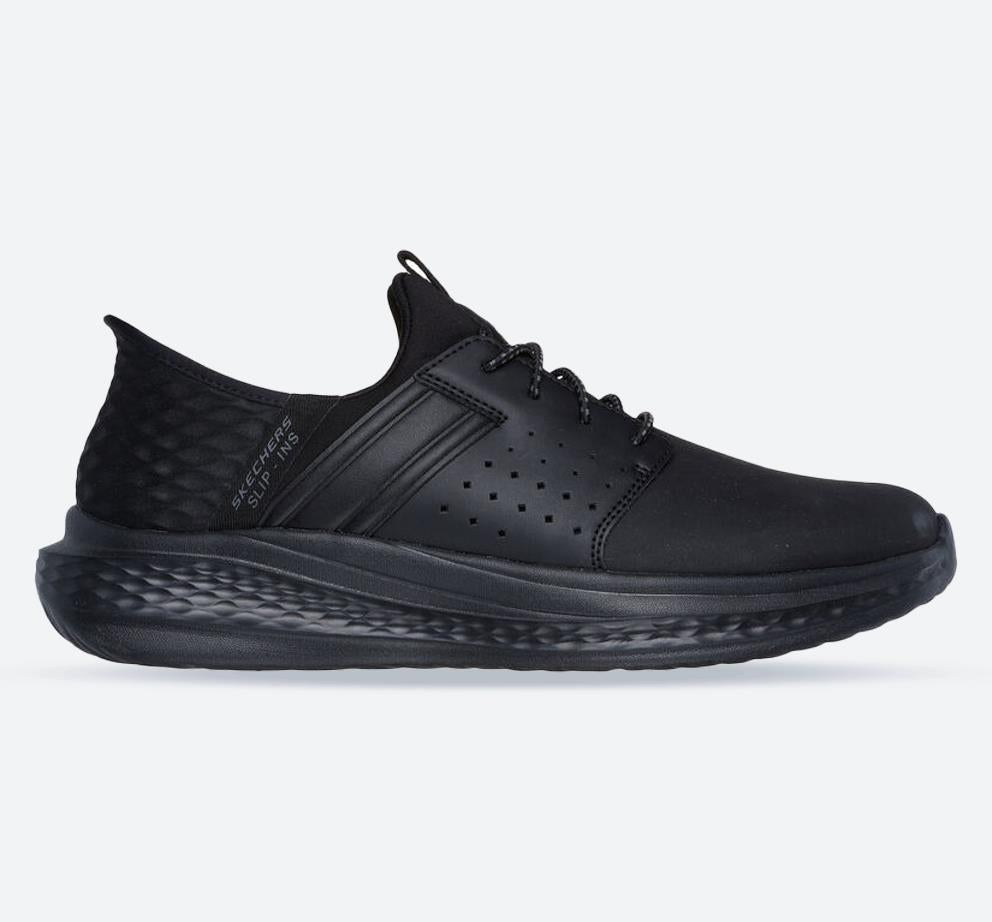 Men's Wide Fit Skechers 210828 Slip-ins RF Slade Zachary Trainers in Black - Image 1