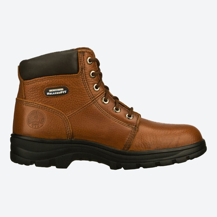Men's Wide Fit Skechers Work shire 77009 Safety Boots in Black - Image 1