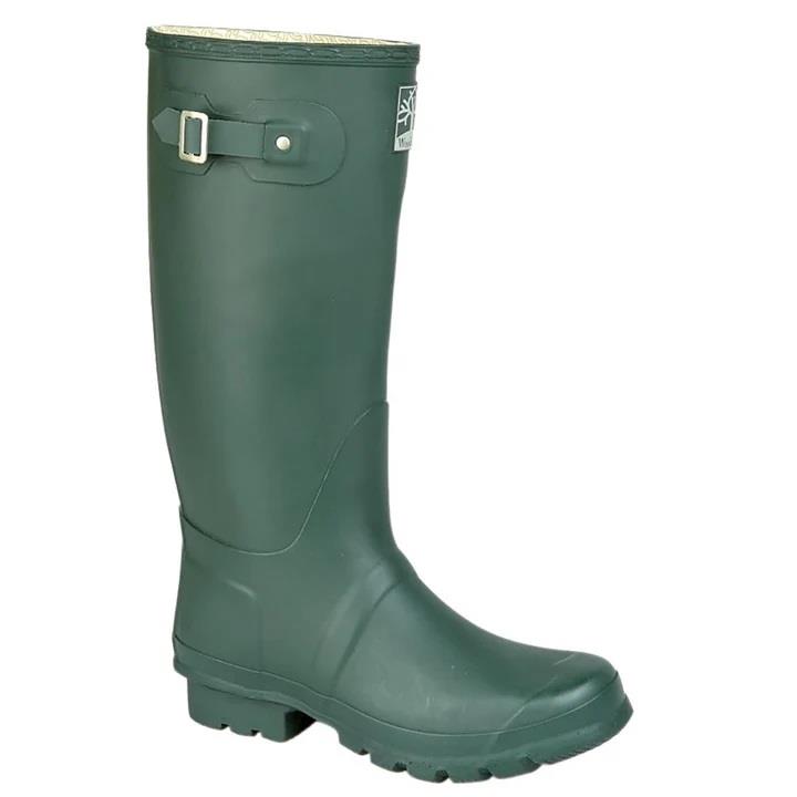 Women's Wide Fit Woodland W 260 Wellington Boots in Navy Blue - Image 1