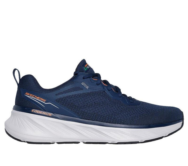 Men's Relaxed Fit Skechers 232836 Edgeride Exxo Trainers - Navy Orange in Navy Orange - Image 1