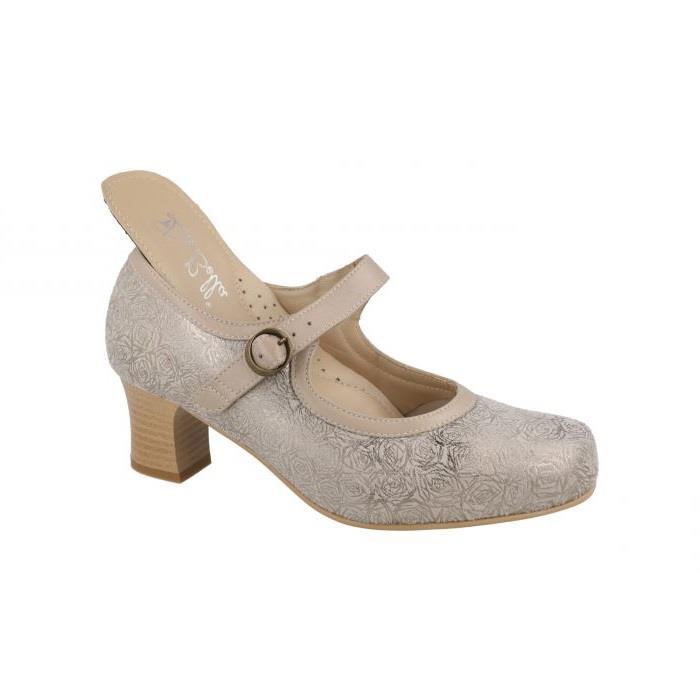 Women's Wide Fit DB Bangalore Shoes in Black Stretch Textile - Image 1