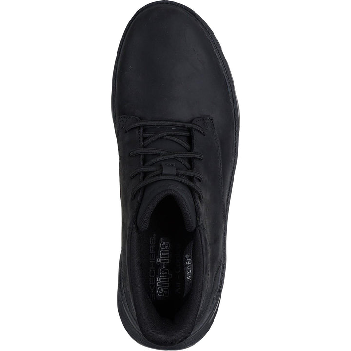 Men's Relaxed Fit Skechers 205514 Slip-ins Arch Fit Garza Ridley Boots in Black - Image 1