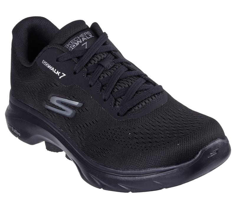 Men's Wide Fit Skechers 216639 Go Walk 7 Avalo 2 Trainers in Black - Image 4