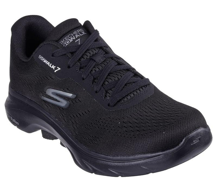 Men's Wide Fit Skechers 216639 Go Walk 7 Avalo 2 Trainers in Black - Image 1