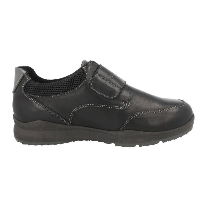 Men's Wide Fit DB Darwin Shoes in Black - Image 4