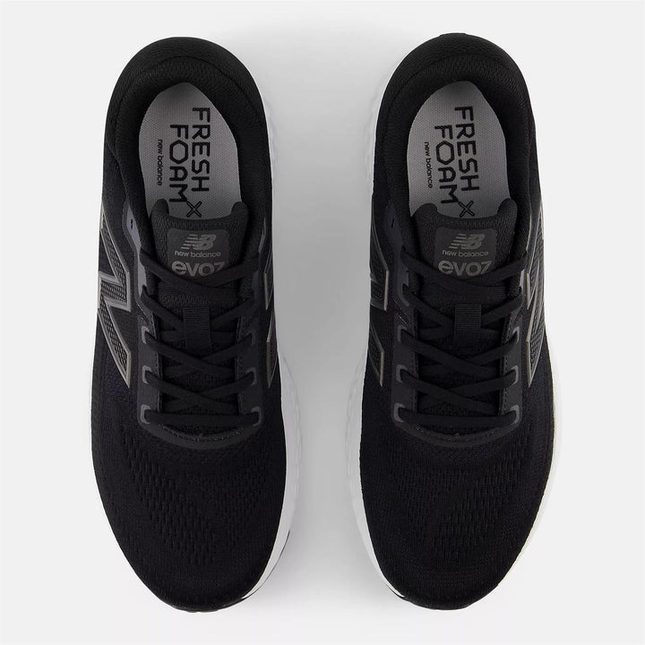 Men's Wide Fit New Balance MEVOZLK4 Running Trainers - Fresh Foam in Black/White - Image 1