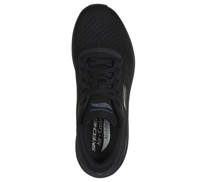 Women's Wide Fit Skechers 150051 Arch Fit 2.0 Big League Trainers in Black - Image 1