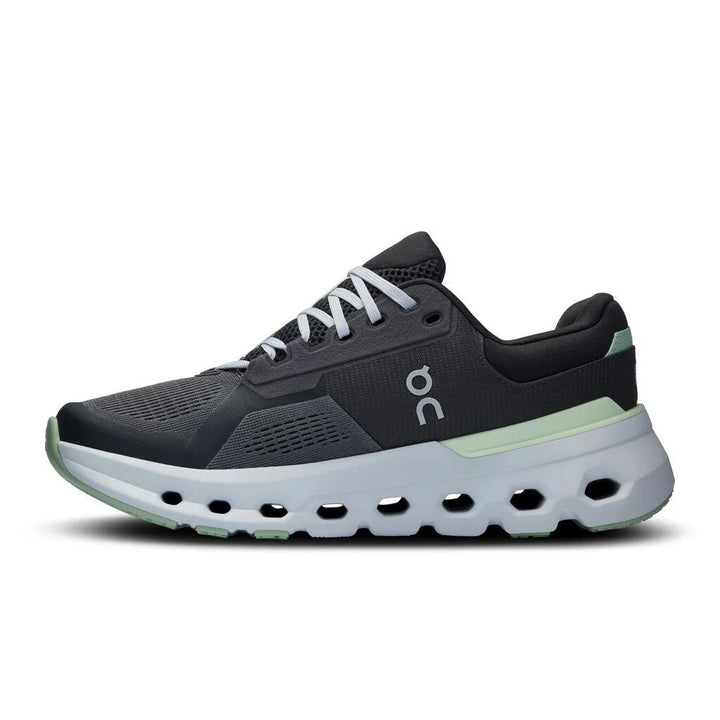 Women's Wide Fit On Cloudrunner 2 Training Shoes in Shadow/Lima - Image 1