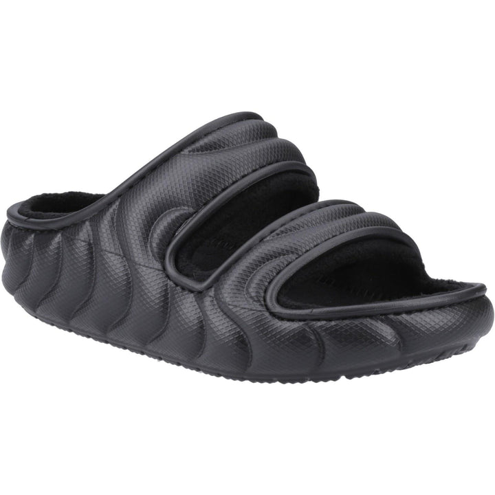 Women's Crocs 210074 Classic Cozzzy Overpuff Sandals in Black - Image 1