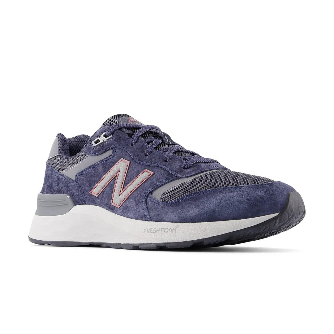Men's Wide Fit New Balance MW880BC7 Walking/Running Trainers - Fresh Foam in Navy Blue - Image 5