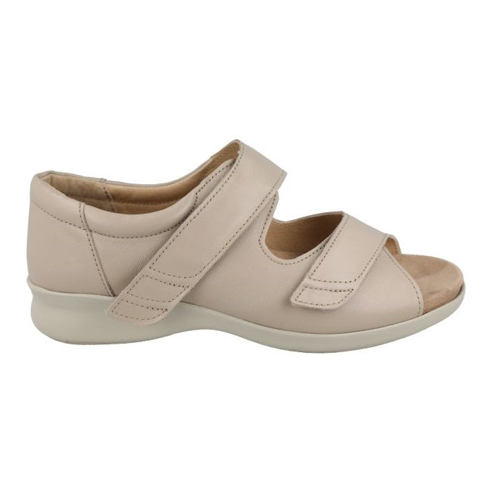 Womens Wide Fit DB Bliss 2 Sandals in Black Leather - Image 1