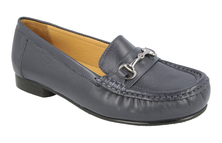 Womens Wide Fit DB Diana Shoes in Black - Image 1