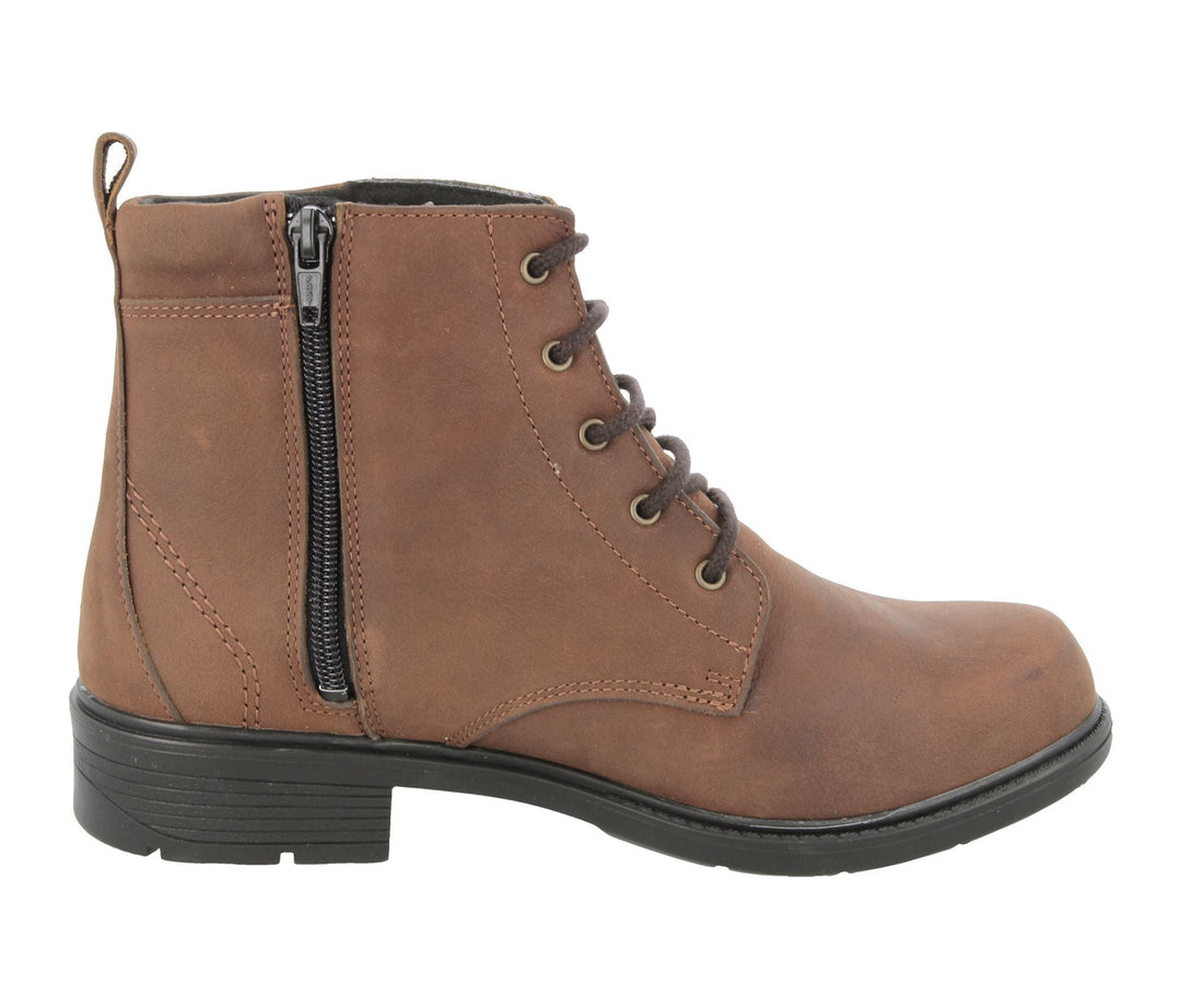 Womens Wide Fit DB Bayeux Boots in Black Nubuck - Image 8
