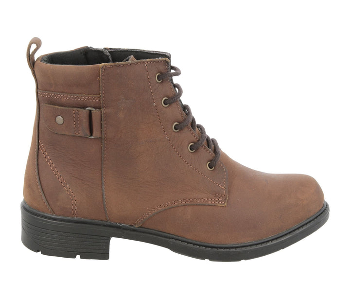 Womens Wide Fit DB Bayeux Boots in Black Nubuck - Image 1